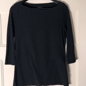 Merona 3/4 Sleeve tshirt Black Size M